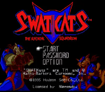 SWAT Kats - The Radical Squadron (USA) screen shot title